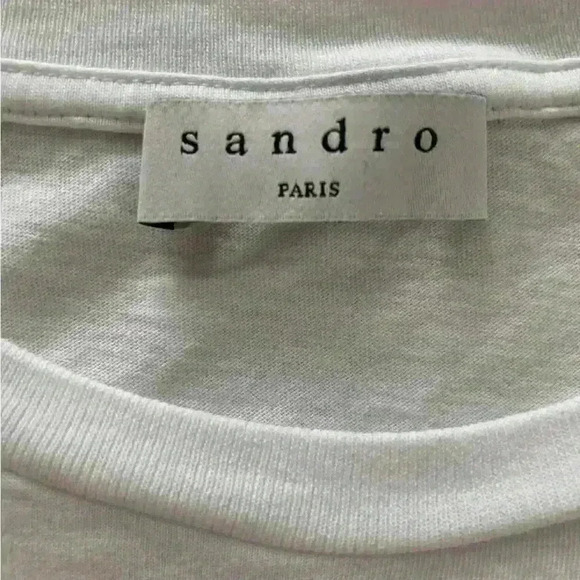 Sandro Paris Women’s Don’t Be Late For Love Tshirt. Size small. - Picture 7 of 10